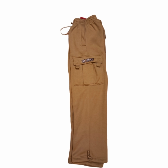 NWT Mens G-Style Wheat Color Solid Fleece Cargo Pants Size M - Picture 4 of 7